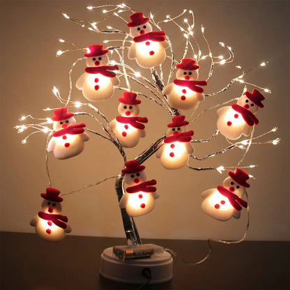 Snowman LED Garland String Lights