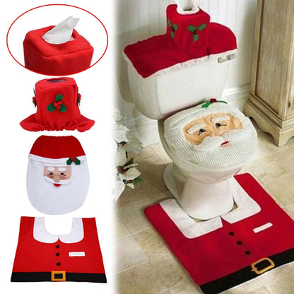 Christmas Toilet Cover Set