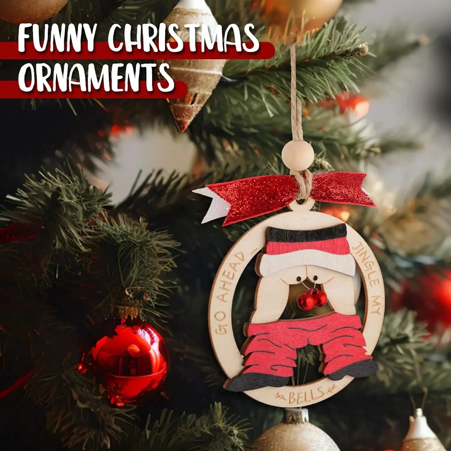 “Jingle My Bell” Funny Christmas Ornament