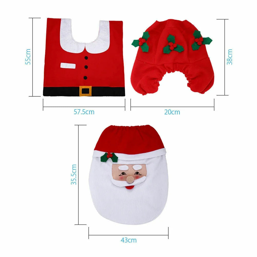 Christmas Toilet Cover Set