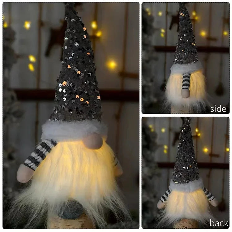 30CM Christmas Glow Gnome Plush Doll