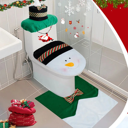 Christmas Toilet Cover Set