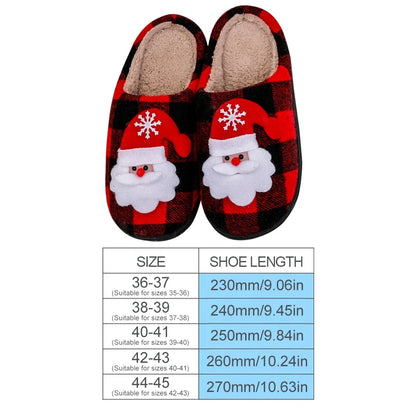 Christmas Fuzzy Santa Claus Slippers