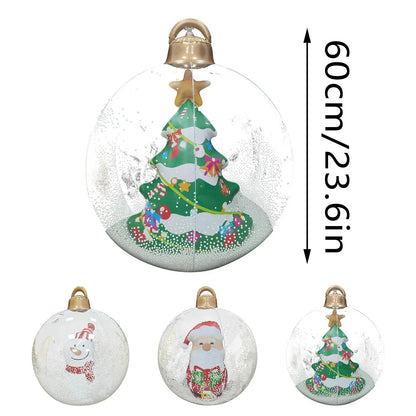 Christmas Blow Up Ornaments Balloon With Lights