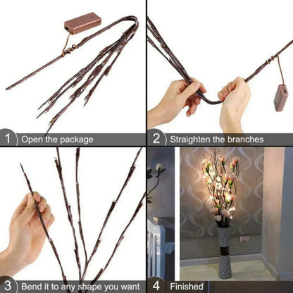 2PCS LED Lighted Decorative Twig Branches